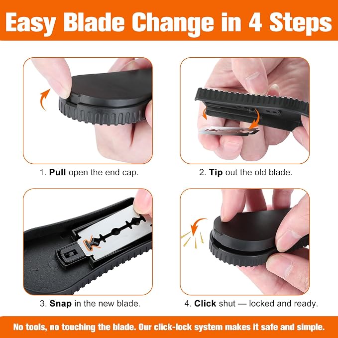 Bread Lame Dough Scoring Tool, Extractable & Magnetic Bread Scoring Tool with 6 Razor Blades
