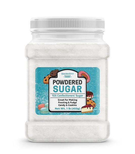 Unpretentious Powdered Sugar Confectioners Sugar, For Baking, Candy Making, Desserts (16 Ounce)
