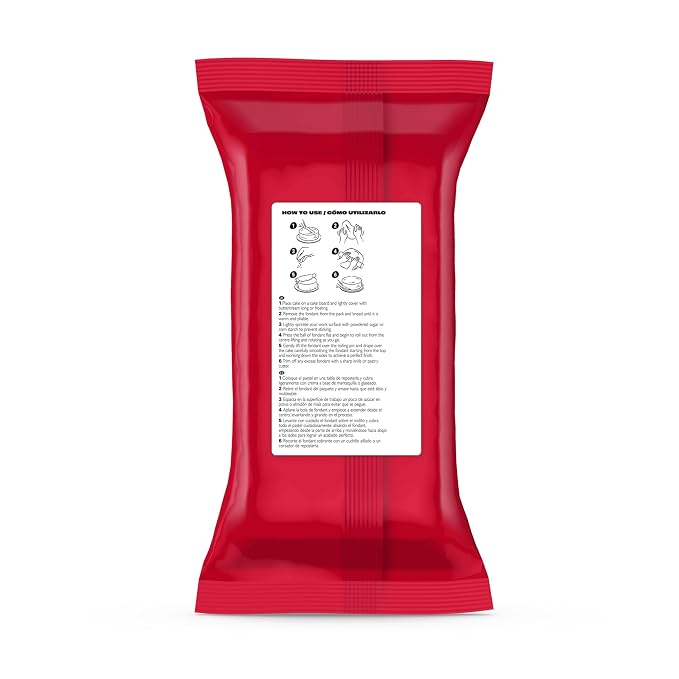 Renshaw White Fondant Icing for Cake Decorating - Ready to Roll, Edible Fondant for Cupcakes, Cookies, & Cake Decoration, Smooth & Easy to Use, Kosher, Light Vanilla Flavor - 2.2 lbs