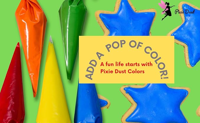 Dye Free Royal Blue and Baby Blue Food Coloring Powders 2 Color Set.| Perfect for cake decorating, cookie Frosting, Icing & Drinks | Plant Based - All Natural - Kosher - Flavorless | By Pixie Dust | 2 Jars (0.40 oz / 11g Each) 22gr Total