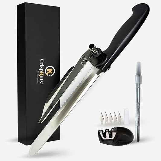 Adjustable Bread Slicer Guide for Homemade Bread – 8" Bread Slicer with Knife Sharpener & Bread Lame (5 Blades) Set in Premium Magnetic Gift Box