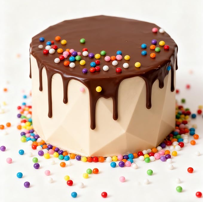 Granule Edible Pearl Sprinkles - 26 Styles Mixed Size Round | Baking Decorations for Cakes, Cupcakes, Cookies, Donuts & Ice Cream, Food Grade, Edible Pearl Cake Toppers