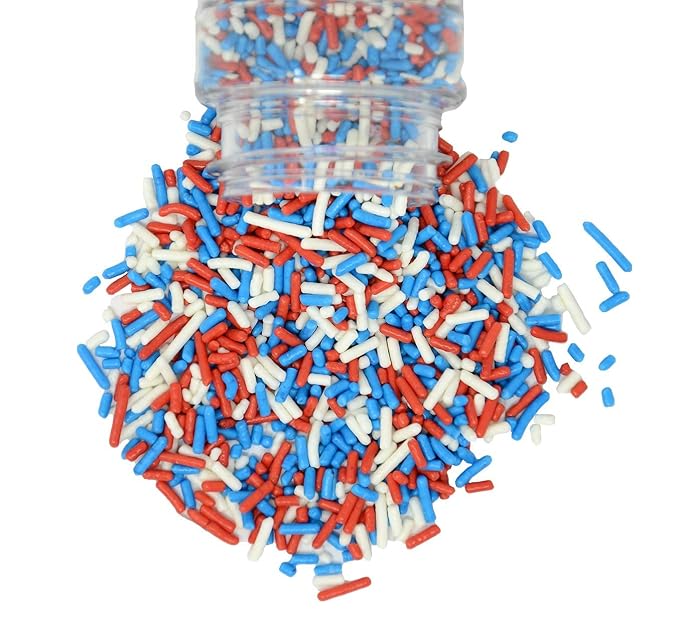Mystic Sprinkles Fourth of July Sprinkles Mixes (Patriotic Pride Mix 3.2oz)