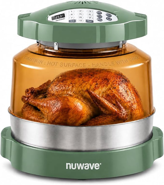 Nuwave Pro Plus 2 Countertop Infrared Oven with Stainless Steel Extender Ring, Triple Combo Cooking Power, Adjustable Temperature Control, Large Capacity Roaster, Air Fryer & Convection Oven, 20675V01