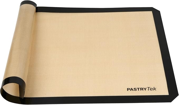 Restaurantware Non-Stick Baking Mat - 1 Full-Size 15.7 x 23.6 Inch Silicone Heat-Resistant Oven-Safe Mat - Reusable Rectangular Black Mat for Bakery and Catering