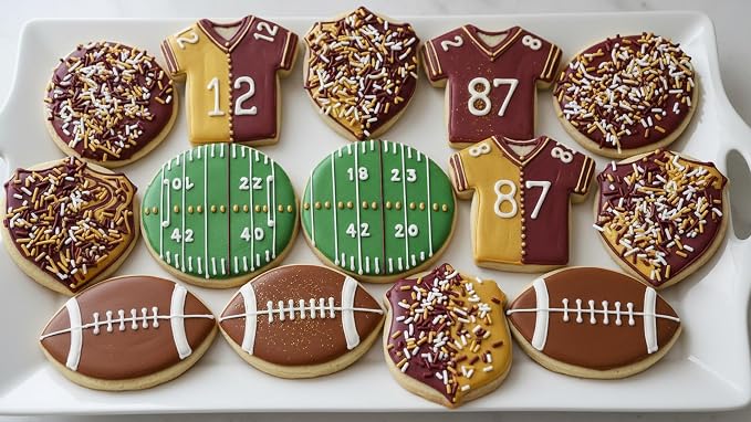 NCS Burgundy, Gold & White Jimmies Edible Sprinkles – Cupcake, Cake & Cookie Decorations, 7 oz