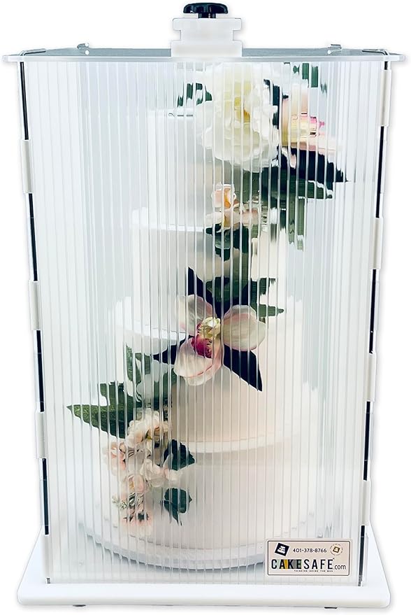 CAKESAFE Reusable Mini/Tall Cake Transporter, Clear Plastic Cake Carrier (14" W x 22" H)