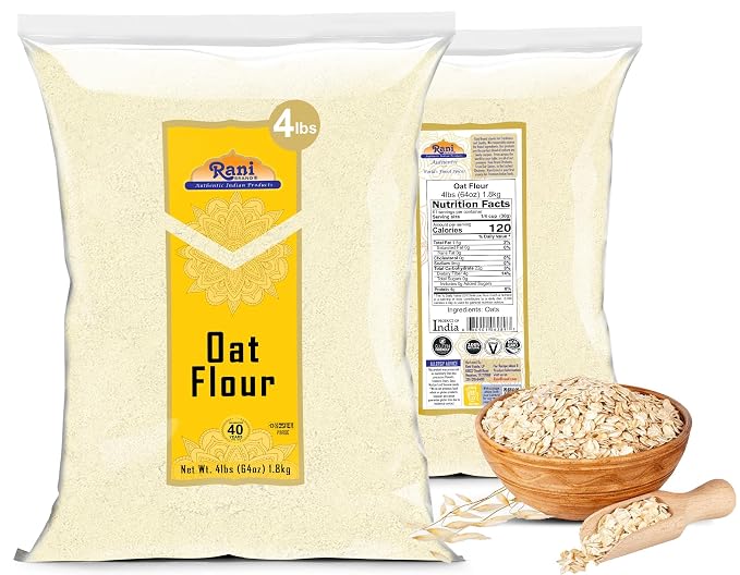 Rani Oat Flour 64oz (4lbs) 1.81kg ~ All Natural | Gluten Free | NON-GMO | Kosher | Vegan | Product of USA