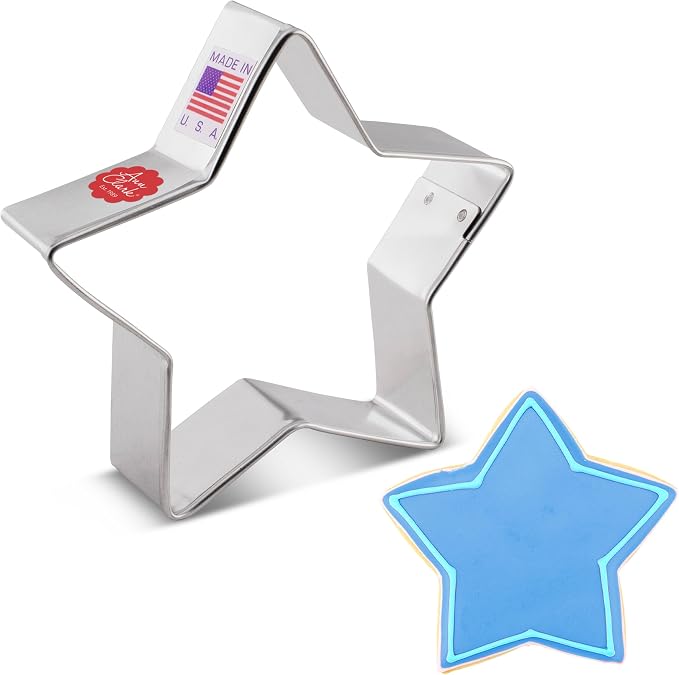 Ann Clark Star Cookie Cutter, 3-1/2” Made in USA