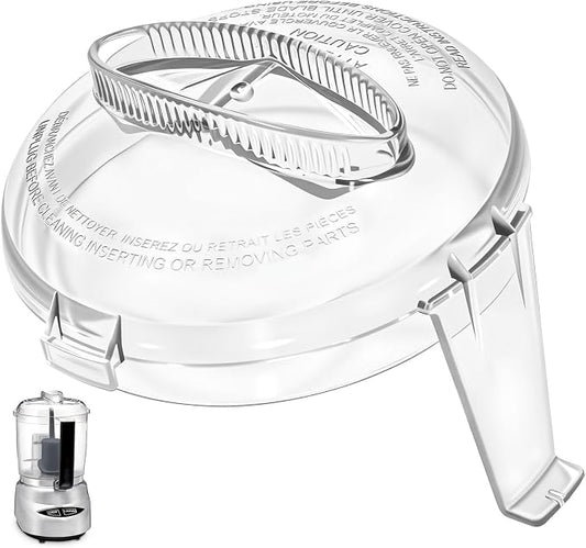 Mini Prep Plus Food Processor 4 Cup Work Bowl Cover Replacement for Cuisinart Food Processor Lid Parts-Multifunctional lid Designed With Two Pinholes for Adding Liquids While Processing