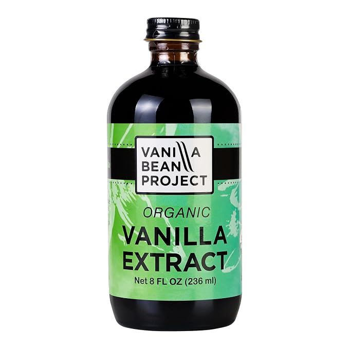 Organic Vanilla Extract | Pure Vanilla Bean Perfect For Cooking and Baking | Vanilla Bean Project | 8 Ounce