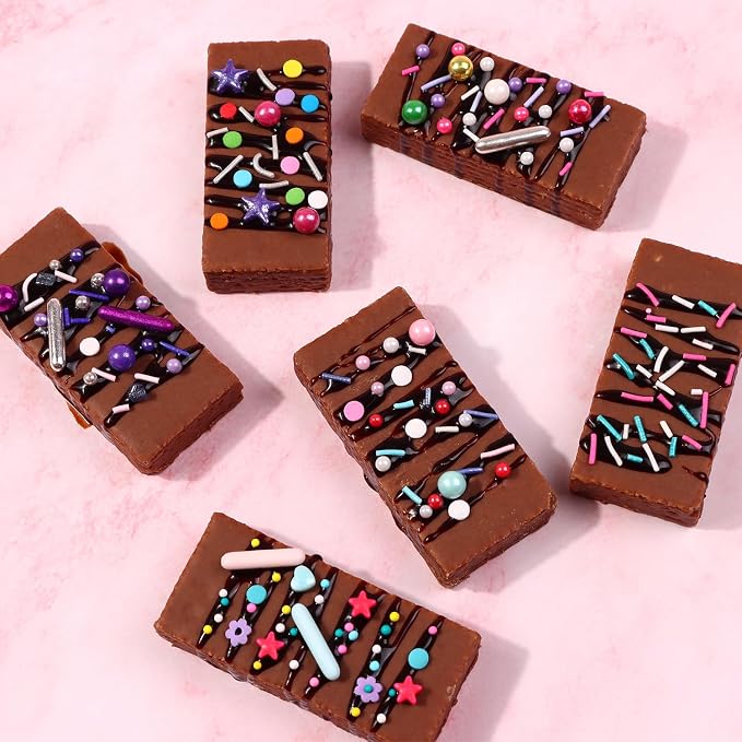 Sprinkles For Cake Decorating, Cupcake, Cookies, Ice Cream Topper, 6 Packs Purple Sprinkles, Pink of Assorted Sprinkles for Cake Baking, Perfect For Birthdays, Wedding