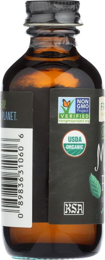 Frontier Co-op Organic Mint Flavor,2 fl oz. - For Baking and Culinary Use,(Pack of 2)