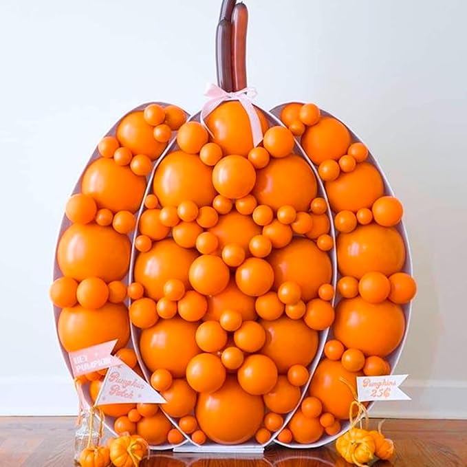 PartyWoo Orange Balloons 140pcs Different Sizes of 18 12 10 5 Inch Matte Fall Balloon Arch Kit Garland for Thanksgiving Halloween Little Cutie Baby Shower Birthday Party Decorations Orange-Y9
