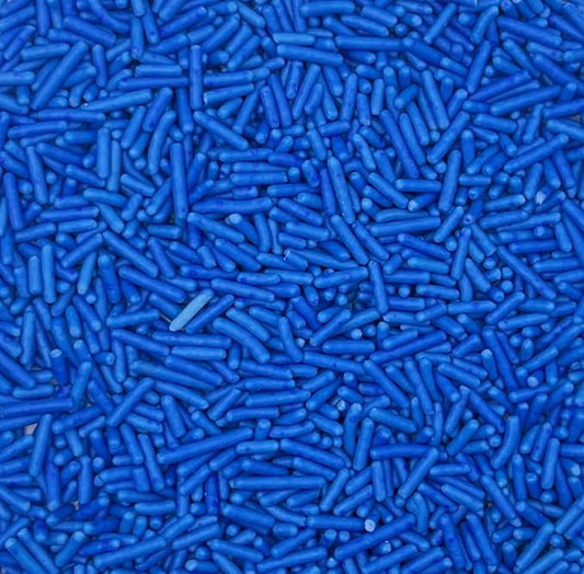 Sentovac Edible Blue Jimmies Sprinkles for Cake Decorating Baking | Cupcake Cookie and Ice Cream Toppers Cake Decorations| Celebrations Wedding Shower Party Chirstmas Supplies 78g/2.75oz