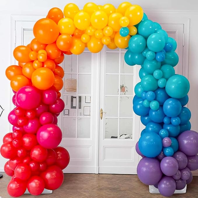 JOYYPOP Balloon Arch Kit, 10ft Wide & 9ft Tall Adjustable Balloon Arch Stand with Base Frame Garden Arbors for Graduation Wedding Birthday Baby Shower Party Supplies Photo Backdrop Decoration
