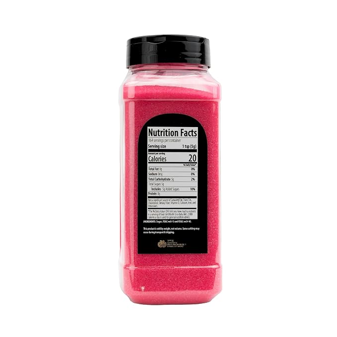 GranAroma Sanding Sugar, Decorative, Cookies & Sweets (Pink) (28 Ounce)