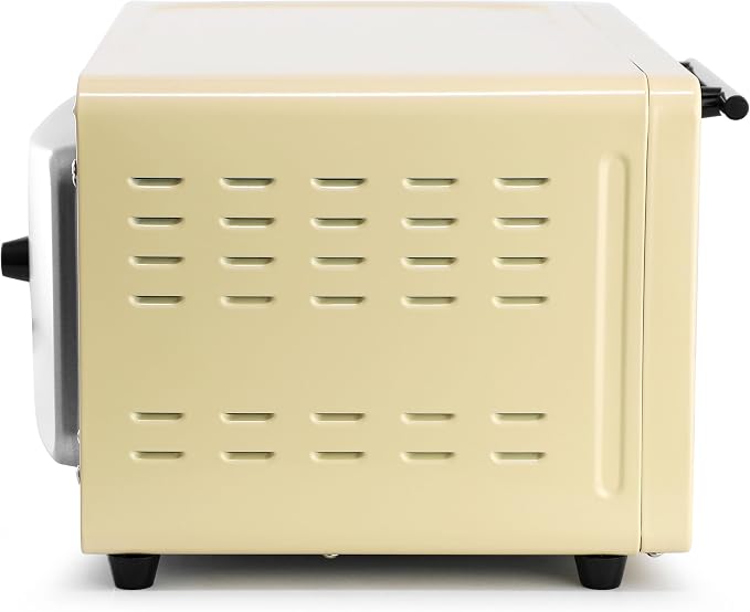 MegaChef 9.5 Quart Electric Counter Top 2 Slice Toaster Oven with Built in Timer, Bake, Broil, Toast (Cream)