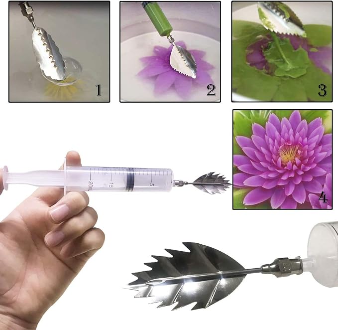 Gelatin Jelly Art Starter Kit, 3D Flower Cake Decorating Tool, Set of 20 Piece DIY Needle Tips Pastry Tools