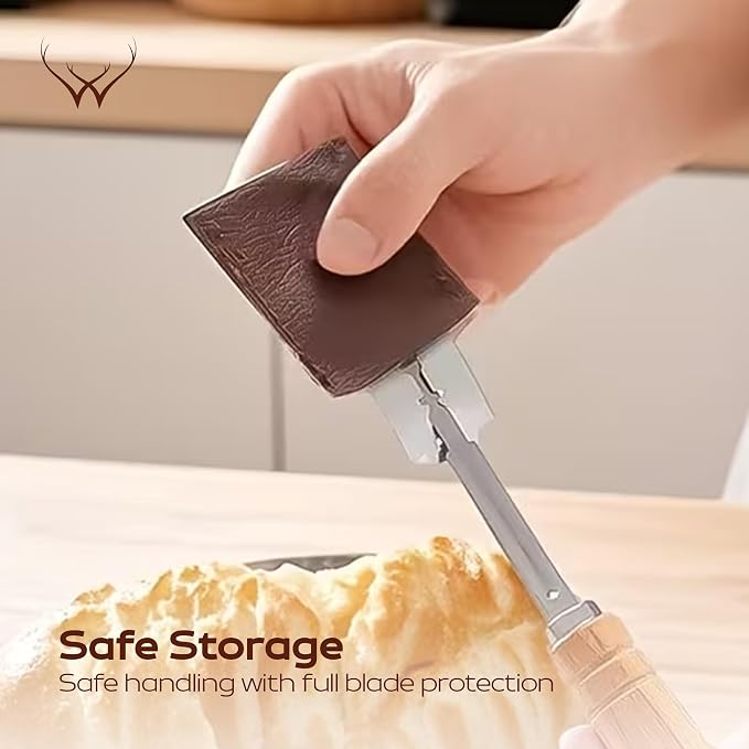 WOODLANDS USA Premium Bread Lame Sourdough Scoring Tool Bread Scorer Razor for Scoring Artisan Bread Baking with 5 Blades