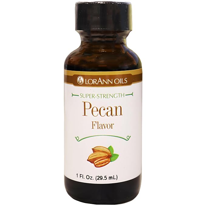 LorAnn Oils Super Strength Flavoring - Used For Candy Making, Flavoring Extracts, Baking, Hard Candy, and Flavor Oils - Bold, Natural Flavors 4X Stronger Than Extracts - Pecan, 1 fl oz