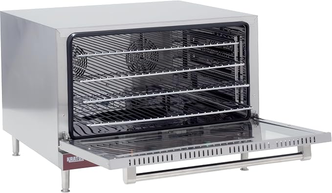 Kratos Commercial Oven, Full Size Countertop Electric Convection Oven with Steam Control, Stainless Steel, 208/240V (29M-061)