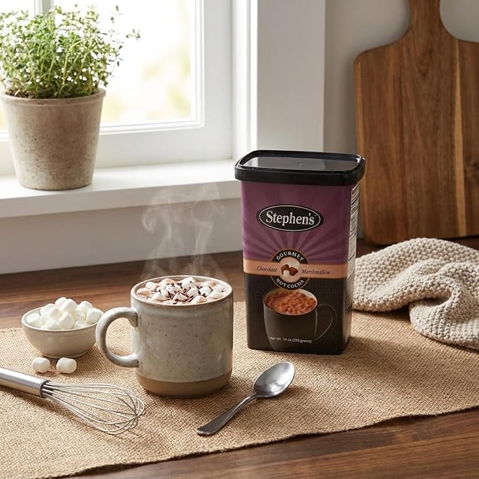 Stephen’s Milk Chocolate Marshmallow Hot Cocoa Mix, Smooth & Creamy Gourmet Hot Chocolate, 14 oz. (Pack of 6)