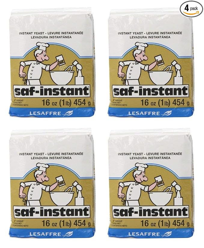 LeSaffre Saf-Instant Yeast, Gold, 1 Pound, 4 Pack