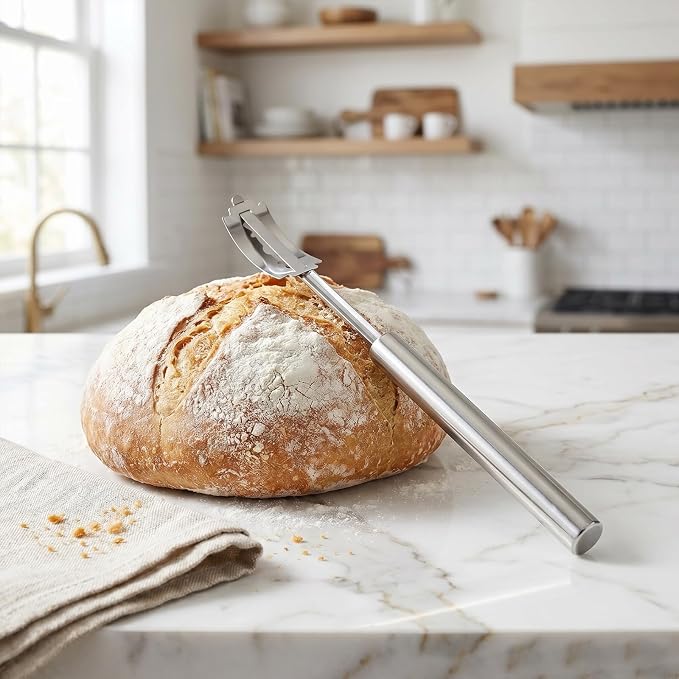 Bread Lame Sourdough Scoring Tool，304 Stainless Steel Bread Scoring Tool, Lame Bread Tool for Sourdough Bread,Sourdough Scorer Tool - Includes 10 Bread Razor Blades