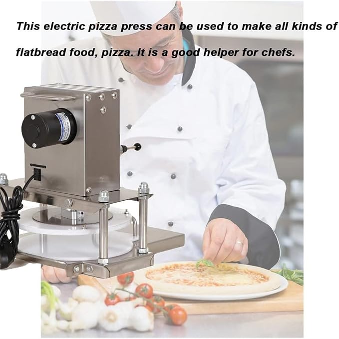 Electric Pizza Dough Press Machine, Commercial Dough Roller Sheeter,Pizza Dough Press Machine, Dough Pastry Manual Press Machine for Pizza Crusts and Meatloaf