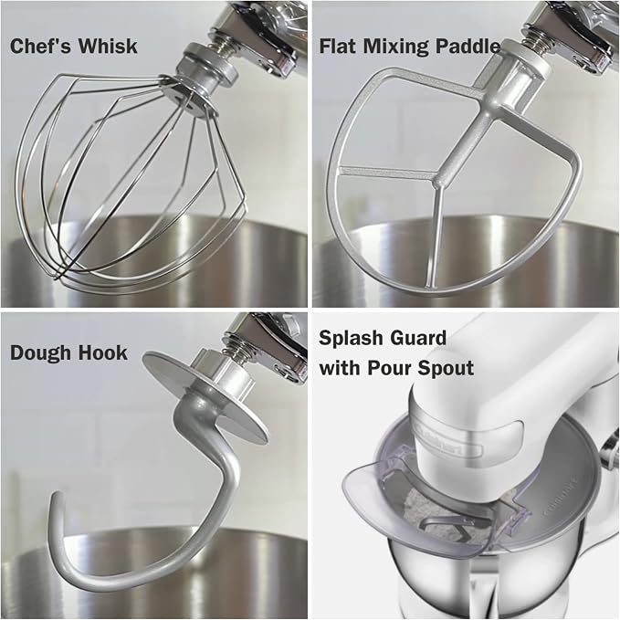Cuisinart SM-50R 5.5-Quart Stand Mixer, Ruby Red (Renewed)