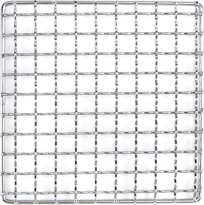 Cooling Rack Stainless Steel Metal Wire Rack Barbecue Carbon Baking Net Grill Square Cooling Rack 130×130mm/5.12×5.12in, Square