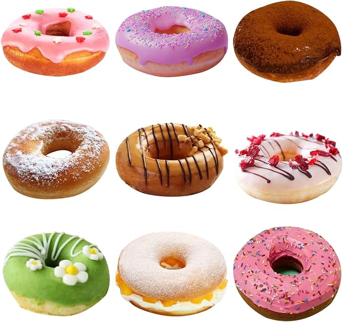 Small Size Silicone Donuts Pan Set, Non-stick Pastry Molds Cake Baking Molds for Bagel and Doughnut 4 Inches Cake Pans (Pack of 4, Blue)
