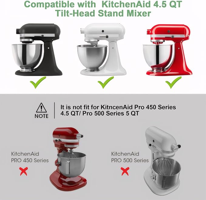 Mixer Slider Mat Compatible with KitchenAid 4.5 Quart Tilt-Head Stand Mixer, Acrylic Sliding Tray Appliance Sliders for Kitchen Aid 4.5 Qt Mixers Accessories, Black