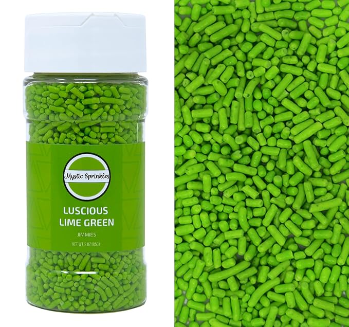 Mystic Sprinkles Solid Color Jimmy Sprinkles (Luscious Lime Green)