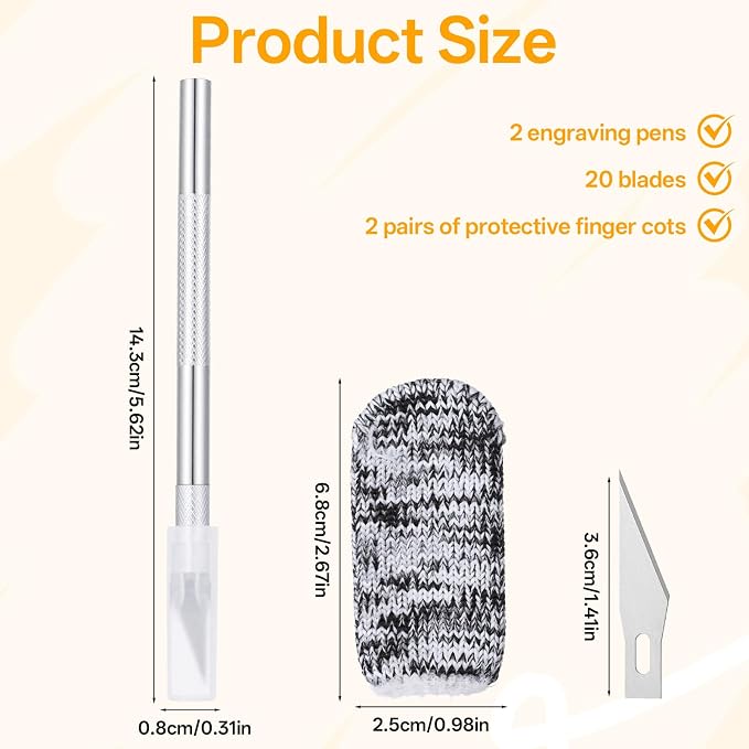 2 Pcs Professional Sourdough Scoring Tool, Bread Lame with 20 Blade | Premium Bread Lame Scoring Tool Kit with 4 Finger Sleeves, Stainless Steel Dough Scorer Knife for Artisan Bread Baking
