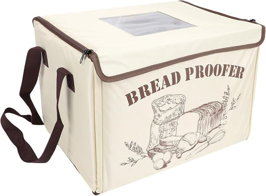 Fabater Bread Proofing Box, Foldable Dough Proofer with 3 Heating Zones 50-113F 48H Timer, Transparent Window, 5 Layer Insulation, for Sourdough Pizza Yogurt Kombucha (US)
