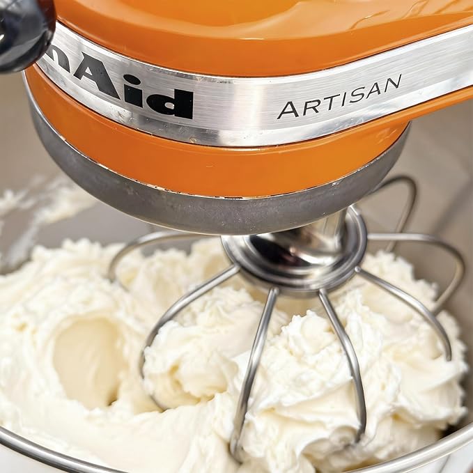 Wire Whisk Stainless Steel Replacement for KitchenAid 4.5-5 Qt. Tilt-Head Stand Mixer for Egg Heavy Cream Beater Stirrer, Flour Cake Balloon