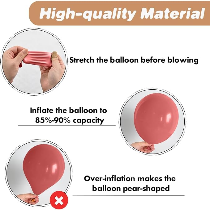 Dusty Pink Balloons Arch Kit, 108 Pcs Blush Pink Garland with Double Stuffed White Apricot Latex Balloon Metallic Champagne Gold for Girls Boho Princess Baby Shower Birthday Wedding Party Decoration
