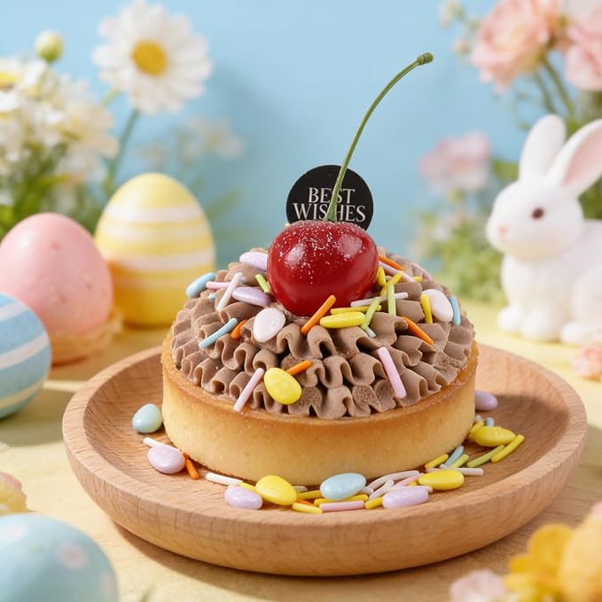 Easter Sprinkles for Cake Decorating, Spring Pastel Sprinkles Mix with Bunny Carrot Jimmies Nonpareils for Cookies Baking Cake Ice Cream Cupcakes Topping