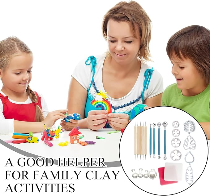 12 Pcs Spring Clay Cutters Set,3 Shapes Polymer Clay Cutters for Earrings,Polymer Clays Silicone Molds,Flower ClayPolymer Mini Molds,ClayPolymer Earring Making Kit for DIY Jewelry Accessories