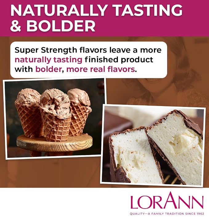 LorAnn Oils Super Strength Flavoring - Used For Candy Making, Flavoring Extracts, Baking, Hard Candy, and Flavor Oils - Bold, Natural Flavors 4X Stronger Than Extracts - Pralines and Cream, 1 fl oz