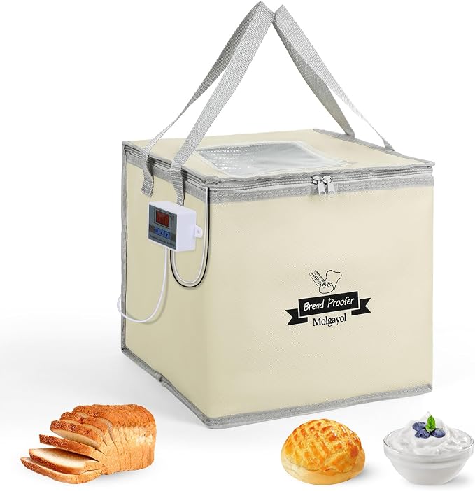Dough Proofing Box With Precision Temperature Control - Foldable Visible Bread Proofer for Sourdough Starter, Pizza, Yogurt - Home Bread Warmer