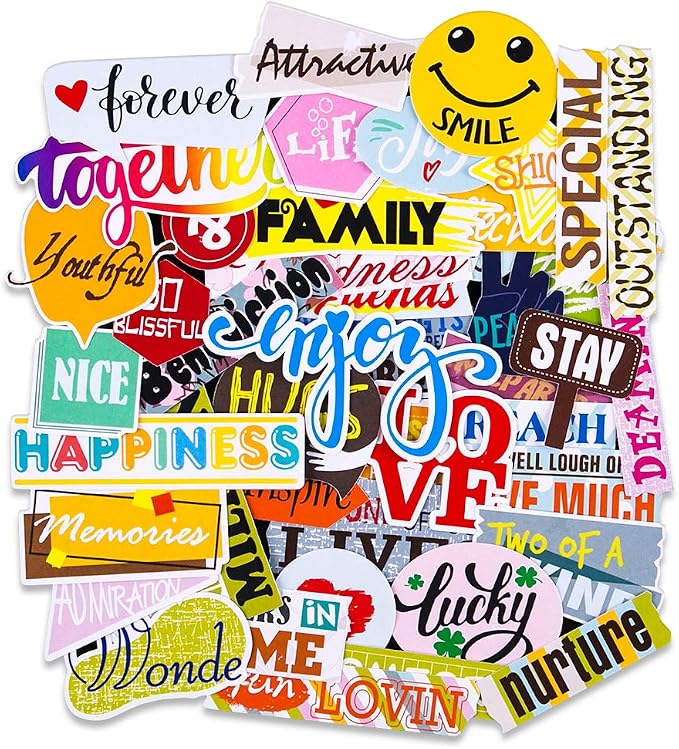 FaCraft Scrapbooking Stickers,45pcs Funny Friends Sticker for Teens,Girls,Friendship Die Cuts Love Scrapbook Kit Stickers