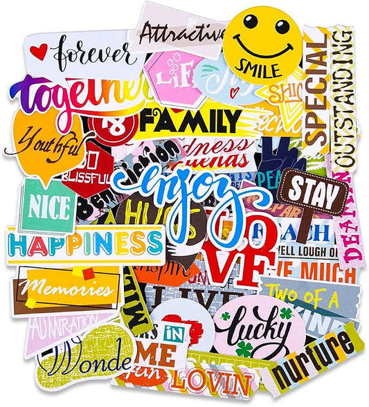 FaCraft Scrapbooking Stickers,45pcs Funny Friends Sticker for Teens,Girls,Friendship Die Cuts Love Scrapbook Kit Stickers