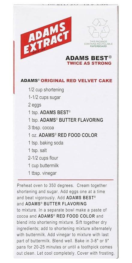 Adams Best Extract (Vanilla, 4 fl oz (Pack of 1))