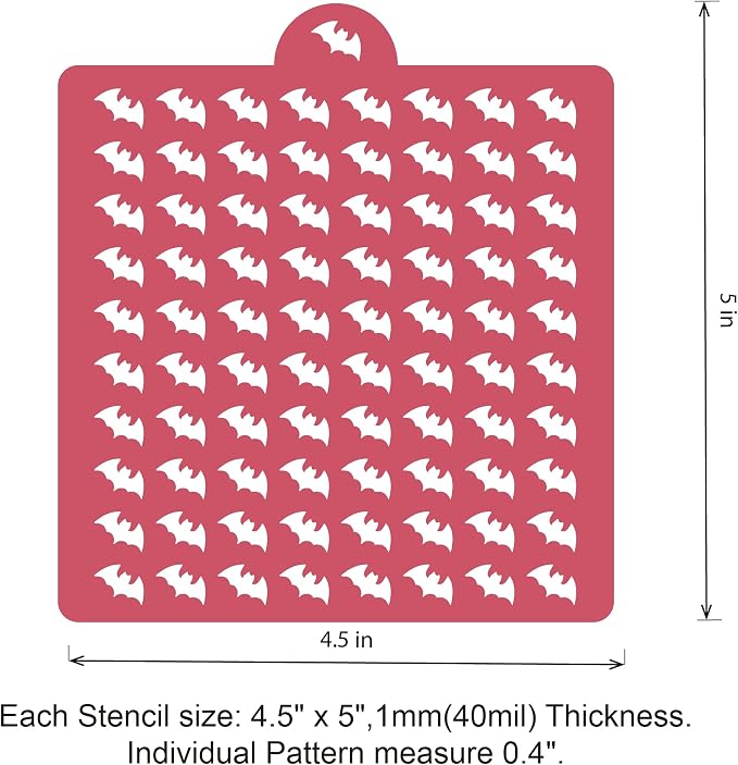 4 Pack Reusable Royal Icing Sprinkle Stencils Gem Glitter Stencils Bakery Stencil Template Set for Cookie Cake and Cupcake,Crafts DIY Tumblers Reusable Glitter & Gem Template Set (Animal-2)