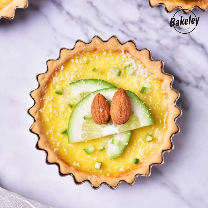 Mini Tart Pan Set, 4-Inch 4pcs with Removable Loose Bottom Non-Stick Round Quiche Bakeware for Oven and Instant Pot Baking (Champagne Gold)