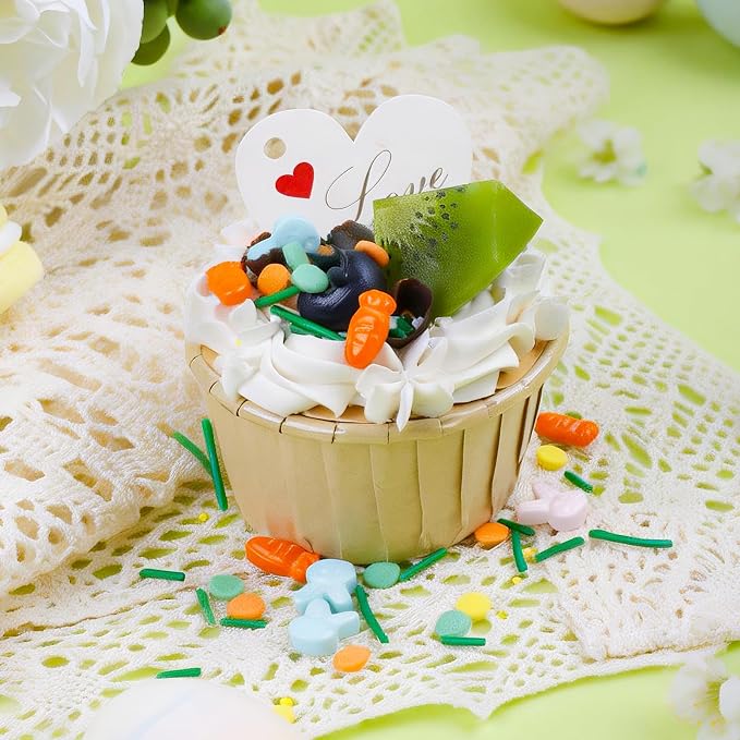 Easter Sprinkles for Cake Decorating - Edible Bunny, Carrot, Confetti, Jimmy & Pearl Sprinkles Mix for Spring Baking, Cupcakes, Cookies & Easter Egg Hunt Treats (130g/4.58oz)