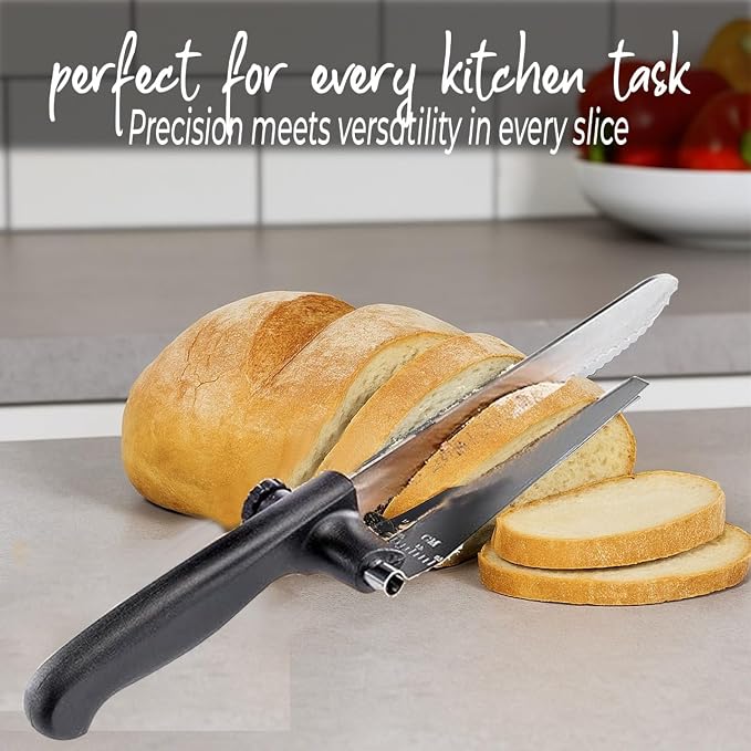 Bread Slicer for Homemade Bread, Sourdough Baking Supplies, Cake Knife, Sour Dough tools, Lame, Scoring Tool, Serrated Knives, Accessories for Sourdough Rounds, Adjustable Slicing Guide.